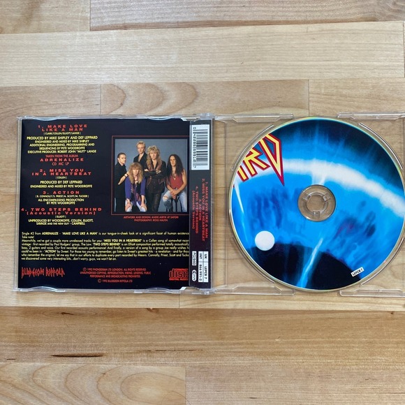 Def Leppard – Make Love Like A Man CD 1993 Single Hard Rock Phonogram - Picture 3 of 3